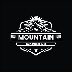 Mountain Logo Design. Minimalist and Modern. Vector illustration