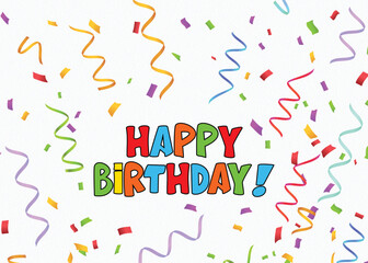 Happy Birthday Party Vector EPS Festive Card Download