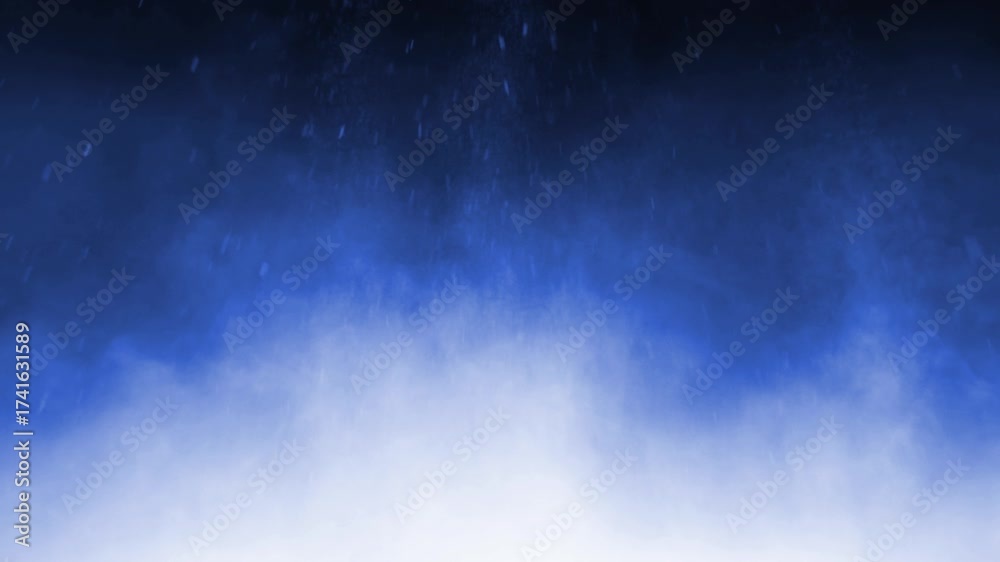 Wall mural blue atmosphere explosive steam rising 4k loop features white steam rising in a blue atmosphere with