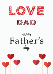 Love You DAD | Fathers Day Card