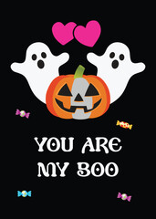 Cute Halloween EPS Illustration for Trick or Treat Gifts