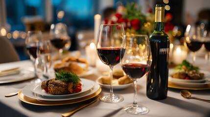 Professional Christmas dinner entertainment coordination services incorporating background music selection and celebration enhancement enable hosts to create engaging holiday atmos