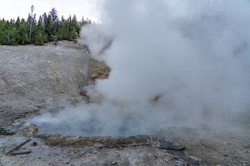 Beryl Spring. Grand Loop Road,  Yellowstone National Park , Wyoming. Hydrothermal System
