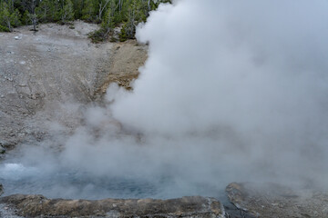 Beryl Spring. Grand Loop Road,  Yellowstone National Park , Wyoming. Hydrothermal System
