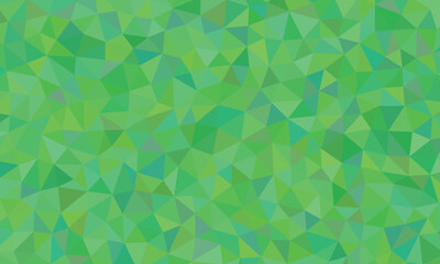 Green polygonal background with geometric shapes for creative design use