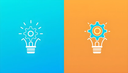 Creative Light Bulb Icons Set , Idea Innovation and Inspiration Concept. Generative AI