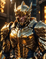 Hyperion one of the first generation of Titans, the gods of Olympus AI generated illustration
