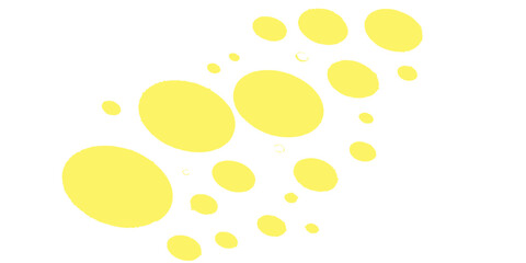 Golden easter eggs with a seamless pattern of yellow swiss cheese circles on a white background