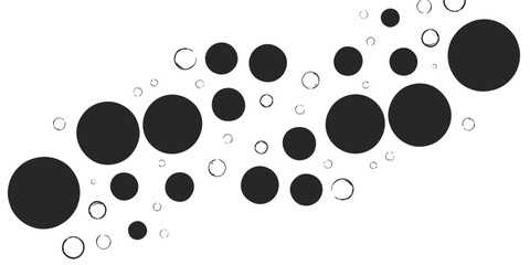 A sleek black paw print is set against a black and white background with an abstract blue water liquid drop vector design