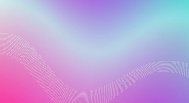 Vibrant abstract gradient background featuring smooth pastel waves, blending holographic pink, purple, and blue colors for a modern design. - Powered by Adobe
