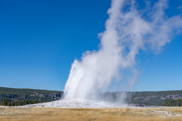 Old Faithful is a cone geyser in Yellowstone National Park in Wyoming, United States. Hydrothermal System. The Yellowstone Caldera / Yellowstone Plateau Volcanic Field. Yellowstone hotspot. 