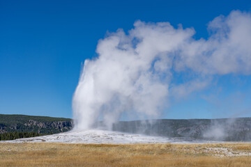 Old Faithful is a cone geyser in Yellowstone National Park in Wyoming, United States. Hydrothermal System. The Yellowstone Caldera / Yellowstone Plateau Volcanic Field. Yellowstone hotspot. 