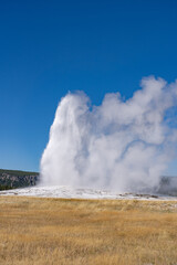 Old Faithful is a cone geyser in Yellowstone National Park in Wyoming, United States. Hydrothermal System. The Yellowstone Caldera / Yellowstone Plateau Volcanic Field. Yellowstone hotspot. 