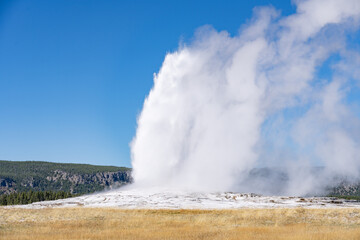Old Faithful is a cone geyser in Yellowstone National Park in Wyoming, United States. Hydrothermal System. The Yellowstone Caldera / Yellowstone Plateau Volcanic Field. Yellowstone hotspot. 