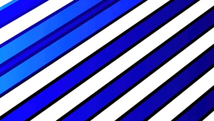 Obraz premium Diagonal Blue and White Stripes - A Modern Abstract Design.