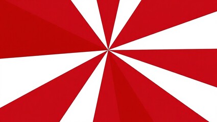 Red and White Radial Burst Background.