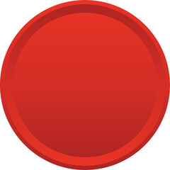 Red Gradient Circle Button