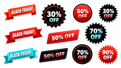 Black Friday Sale Tags, a concept on retail promotions, discounts, and consumer savings.