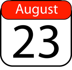 Bold calendar design highlights August 23rd for important reminders, events, and planning needs for any occasion