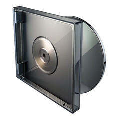 Obraz premium 3d digital marketing cd case with disc for online promotion and media storage solutions