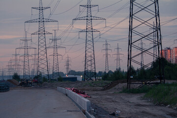 electric power station in Saint-Petersburg Russia