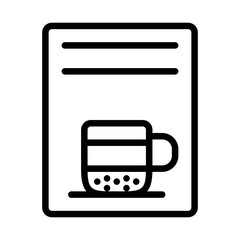 coffee menu icon logo symbol design simple  