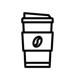 paper cup coffee icon logo symbol design simple  