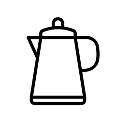 coffee pot  icon logo symbol design simple  