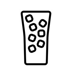 iced coffee icon logo symbol design simple  