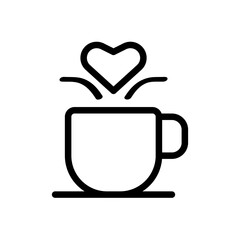 coffee lovers icon logo symbol design simple  