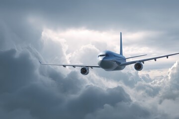 Obraz premium commercial airplane flying in the sky