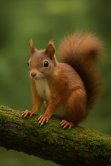 Obraz premium squirrel on a tree