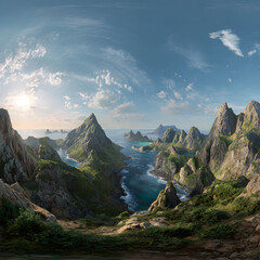 Discovering the Beauty of ncompassing Panoramic View in Breathtaking Natural Lndscapes and City Skylines