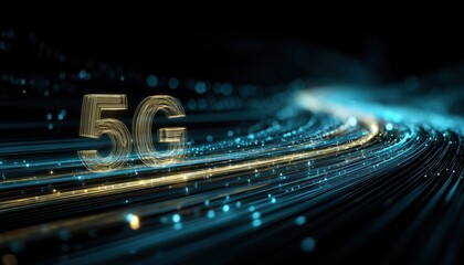 High-Speed Data Transmission Over 5g Wireless Network For Technological Advancements. Global Internet Connection With Iot And Digital Signal Transmission. Enhanced Wifi Communication.