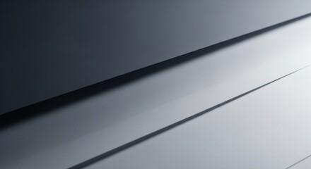 Close Up of Silver Metallic Surface with Smooth Lines and Shadows