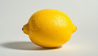 Single lemon, vibrant yellow, studio shot
