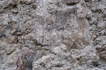 Plateau Rhyolite - Central Plateau Member - Nez Perce Creek flow. Firehole Canyon Road, Yellowstone National Park, Wyoming. 
