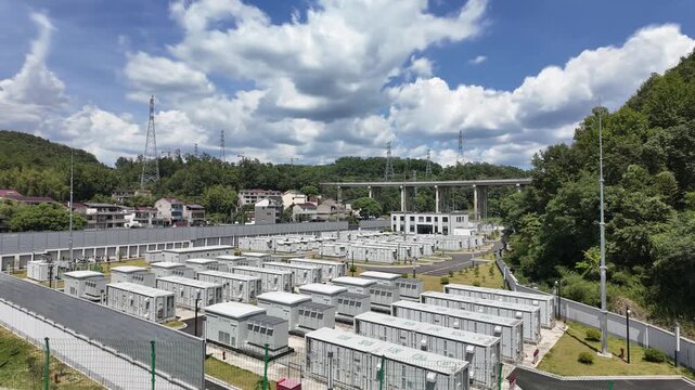 Energy storage power station, time lapse