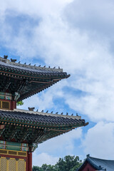 Fototapeta premium Landscape of Palace, Beautiful Palace is the Korea traditional Cultural Heritage. 