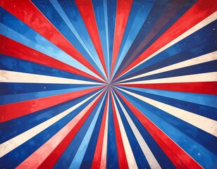 Patriotic radiating stripes background