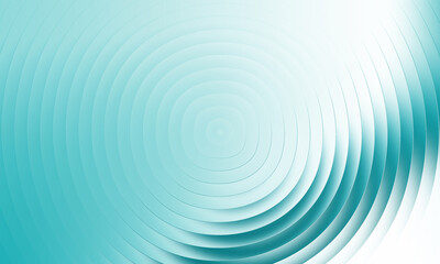 Illustration of abstract background with concentric circles and a gradient from light blue to white, creating a sense of depth and movement