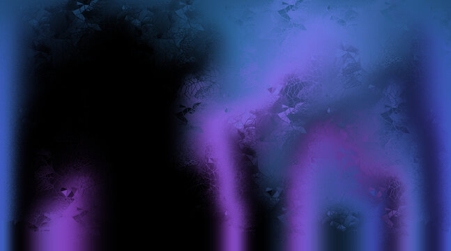 Abstract Polygon Mesh Texture in Purple and Blue with Transparent Background