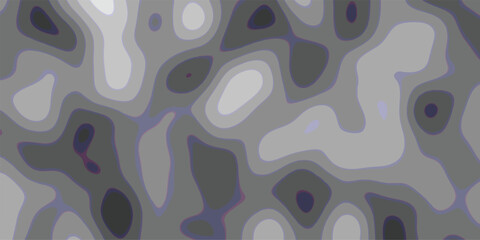 Topographic contour map pattern in grayscale with smooth flowing lines and varying shades of gray and purple outlines creating an organic abstract design