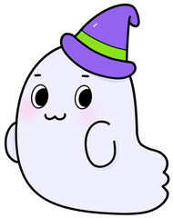 Halloween | Ghost | Ghost Portrait | Hat | Ghost with Hat | Floating 