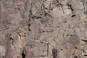 Lava Creek Tuff of Yellowstone Group - Member A. Grand Loop Rd, Gibbon Canyon, Yellowstone National Park, Wyoming.  