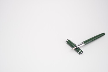 Fountain pen on a blank canvas