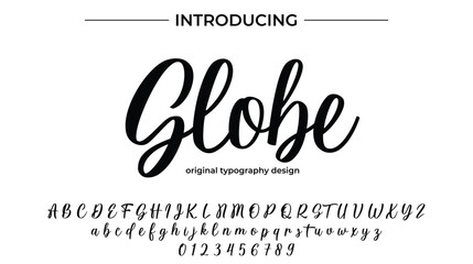 Globe - Elegant Script Font for Smooth Handwritten Design and Creative Typography
