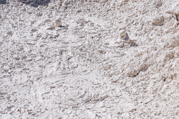 Artists Paintpots, Yellowstone National Park, Wyoming.  hot-spring deposits. Hydrothermal System area has colorful hot springs, mudpots, and small geysers.
