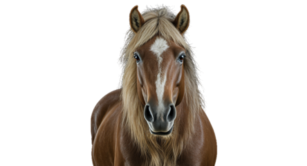Portrait of a Majestic Horse Against a Dark Background