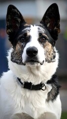 Portrait of a mixed-breed dog